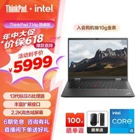 ThinkPad T14p 联想 13代英特尔酷睿标压 T系列工程师商务办公高性能笔记本电脑 14英寸轻薄本2.2K高色域屏 i5-13500H 16GB 512GB 00CD