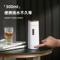 Epicure烧水水杯便携式烧水水壶旅行电热水杯家用迷你电热水壶304不锈钢内胆多段保温冲奶热水壶0.3L 绿色【滤网+杯刷+除垢剂*2】 0.3L