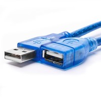 蓝色闪电 USB2.0延长线 公对母 公对公下载线  笔记本散热器充电线 U盘鼠标键盘加长线 公对母 3米