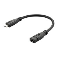 蓝色闪电 USB3.1 公转母延长线 Type-C数据线CM-CF标准16芯线 适用switch延长 0.5米