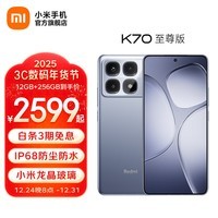 小米Redmi K70至尊版 5g手机 天玑9300+旗舰芯120w快充 小米澎湃OS 学生游戏红米pro手机 冰璃 12GB+512GB