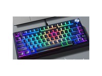 联想（Lenovo）小新K5 Pro客制化机械键盘 黑巧夹心 焕彩RGB HIFI音 三模款 薄荷果冻轴 Gasket 软弹结构