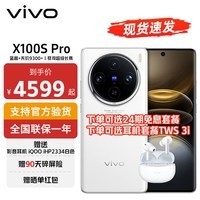 vivoX100s Pro 蓝晶×天玑9300+ 蔡司APO超级长焦 等效5400mAh蓝海电池 拍照音乐新品5G手机 16+1TB 白月光 官方标配