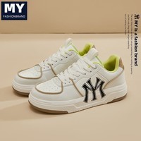 MY2025夏季新款潮牌美式高街印花舒适板鞋情侣款 卡其 42