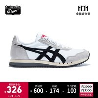 Onitsuka Tiger鬼塚虎男女鞋休闲鞋子透气运动鞋减震慢跑鞋DUALIO 白色100 42