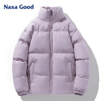 NASA GOOD棉服男女秋冬季潮流宽松百搭防风御寒加厚保暖休闲外套 紫L