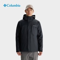 哥伦比亚（Columbia）冲锋衣男24秋冬户外可拆卸抓绒内胆防水三合一外套WE6508 010 L 180/100A