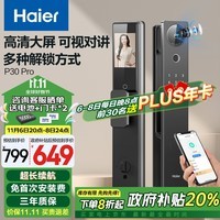 海尔（Haier）智能门锁电子锁指纹密码门锁入户门防盗门家用指纹锁P30Pro