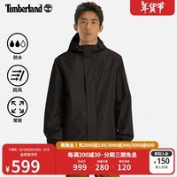 添柏岚（Timberland）官方男装防水冲锋衣S24新款户外休闲夹克|A44XJ A44XJ001/黑色 M