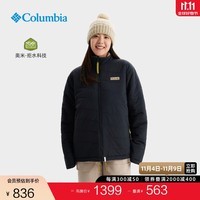 Columbia哥伦比亚户外24秋冬新品情侣男女拒水可双面穿抓绒衣棉外套AE5941 010宽松版型 M(175/96A)