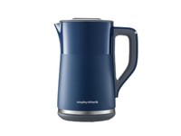 摩飞电器(Morphyrichards)电热水壶烧水壶热水壶 家用恒温水壶1.5L不锈钢304双层防烫实时显温开水壶MR6070蓝