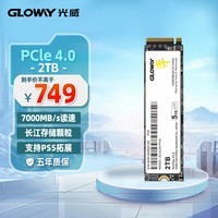 光威（Gloway）2TB SSD固态硬盘 M.2接口(NVMe协议) PCIe 4.0x4 长江存储颗粒 弈二代系列 黑神话装机升级