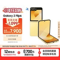 三星Samsung Galaxy Z Flip6 AI手机 折叠屏手机 披荆斩棘哥哥同款 智能外屏 双卡 12GB+512GB 热爱黄