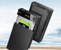 绿联 Type-C移动硬盘盒3.5英寸USB3.0 SATA串口笔记本台式机外置固态机械SSD硬盘 3.5英寸硬盘盒【USB款】