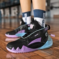 美克中国巨鲨系列篮球鞋男鞋秋季新款透气减震实战训练学生运动鞋子男 黑武士 41