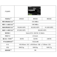 铠侠（Kioxia）TC10 固态硬盘SATA3.0接口2.5英寸SSD适用笔记本台式机一体机电脑 TC10 960G +装机套餐