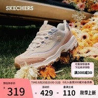 斯凯奇（Skechers）女鞋奶茶熊莫兰迪熊猫鞋增高老爹鞋休闲鞋149238玫瑰红色35