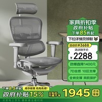 Ergonor保友金豪b雄鹰 人体工学椅护腰办公椅子电脑椅电竞椅 银白网