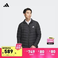 adidas 630蓬高尔夫运动保暖羽绒服男装冬季阿迪达斯官方三叶草 黑色 L