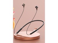 索爱(soaiy)X10 双动圈蓝牙耳机挂脖式运动无线耳机通话降噪音乐游戏耳机超长续航 适用于苹果华为小米 黑色