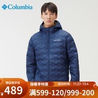 Columbia哥伦比亚户外秋冬男子连帽休闲650蓬热能热压保暖羽绒服WE0954 452 S