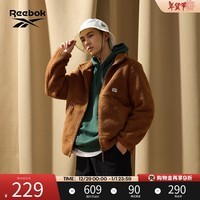 Reebok锐步官方男女同款JACKET仿羊羔绒夹克FCR105U 22FCR105UGBR M