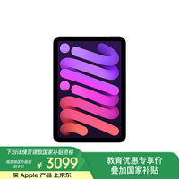 Apple/苹果【教育优惠】iPad mini (A17 Pro) 8.3英寸 2024年新款平板电脑(128G WLAN版/MXN93CH/A)紫色