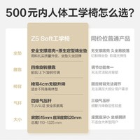 京东京造Z5 Soft人体工学椅 电脑椅办公椅子电竞椅人工力学座椅久坐学习椅