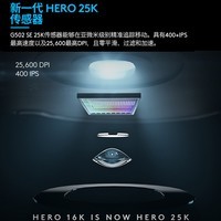 罗技（G） G502 HERO主宰者 游戏鼠标 有线鼠标 电竞机械 吃鸡大手 APEX G502 HERO