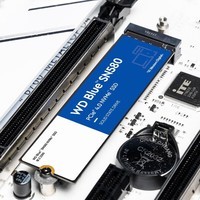 西部数据（WD） SSD固态硬盘 NVME协议 M.2接口 2280台式机笔记本高速游戏硬盘M.2固态硬盘开启黑神话悟空 蓝盘SN580 1T+散热片