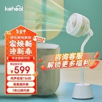 科西（KEHEAL）空气循环扇家用电风扇落地轻音立式变频遥控节能落地氛围灯落地扇 D1-W