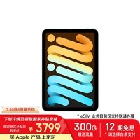 Apple/苹果 iPad mini (A17 Pro) 8.3英寸 平板电脑(256G eSIM版/mini7/MXQ53CH/A)蓝色