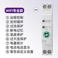 德路普已接入米家智能断路器wifi空气开关手机远程定时开关断电小爱语音 1P+N-40A（带电量统计）