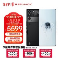 努比亚（nubia）红魔10 Pro 12GB+512GB氘锋透明暗夜 骁龙8至尊版移动平台 1.5K屏下摄像旗舰电竞游戏手机