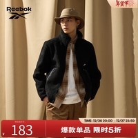 Reebok锐步官方男女同款JACKET仿羊羔绒夹克FCR105U 22FCR105U001 M