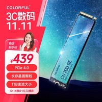 七彩虹（Colorful）1TB SSD固态硬盘 CN700 SE系列 PCIe 4.0 x4 长存晶圆 读速可达7000Mb/s