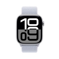 Apple/苹果 Watch Series 10 智能手表GPS+蜂窝款46毫米银色铝金属表壳青云色回环式运动表带MWYH3CH/B