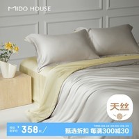 MIDO HOUSE铭都四件套60S Pro兰精天丝24新款床单被套 银鹤灰1.5/1.8m床单款