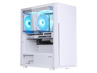 先马（SAMA）平头哥M2 Pro（白）台式电脑主机箱 钢化玻璃侧透/支持ATX主板、360水冷/U3+双U2/易拆洗防尘网