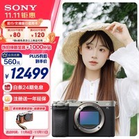 索尼（SONY）Alpha 7C II全画幅微单相机 创意外观滤镜 轻便小巧 简易操控 银色 单机身（a7c2/A7C II/A7CM2）