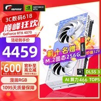 七彩虹（Colorful） iGame RTX 4070 12GB 火神 OC白色台式机电脑游戏显卡 RTX 4070 U W DUO OC 12G 支持4K【4070系列】
