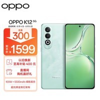 OPPO K12 5G 8GB+256GB 青云 100W+5500mAh续航组合 第三代骁龙7旗舰芯 直屏新款游戏智能学生 AI手机