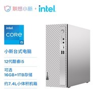 联想（Lenovo）小新个人商务办公台式电脑主机(酷睿12代i5-1235U 16G内存 1TB SSD 正版office)单主机