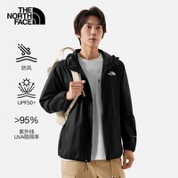 The North Face北面男防晒衣户外防风夹克87V6 黑色/JK3 L