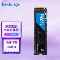 Nextorage 1TB SSD固态硬盘 M.2接口(NVMe协议PCIe 4.0 x4) 高端电竞游戏系列(G系列) NE1N1TB
