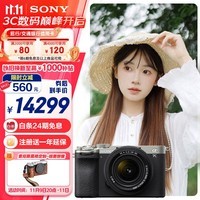 索尼（SONY）Alpha 7C II全画幅微单相机 创意滤镜 AI智能芯片 标准镜头套装银色（含2860镜头）(a7c2/A7CM2)