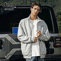 JEEP SPIRIT吉普立领夹克男秋季运动跑步休闲男士外套潮流宽松显瘦内搭上衣男