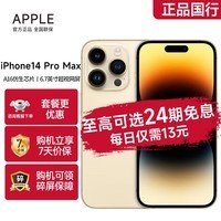 Apple苹果 iPhone 14 Pro Max苹果14promax5G手机全网通 金色 128GB 官方标配：全额支付
