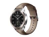 小米（MI）Xiaomi Watch S3 eSIM版 47mm 全天血氧监测 小米智能手表 运动手表 棕色真皮表带