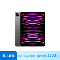 Apple/苹果 iPad Pro 11英寸平板电脑 2022年款(1TB WLAN版/M2芯片/学习办公娱乐/MNXK3CH/A)深空灰色